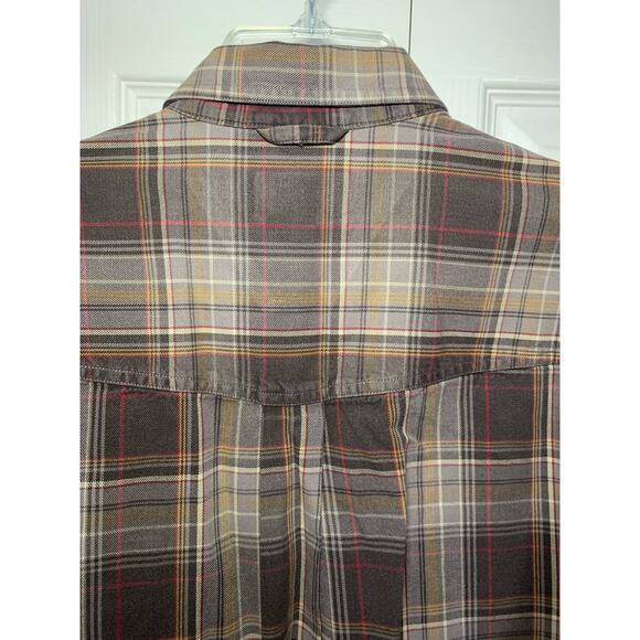 Roper button up shirt plaid browns size xl 100% cotton - Picture 6 of 8